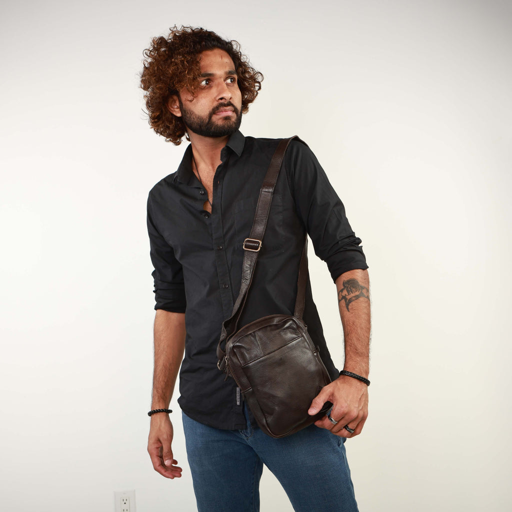 Celio Leather Slide Bag