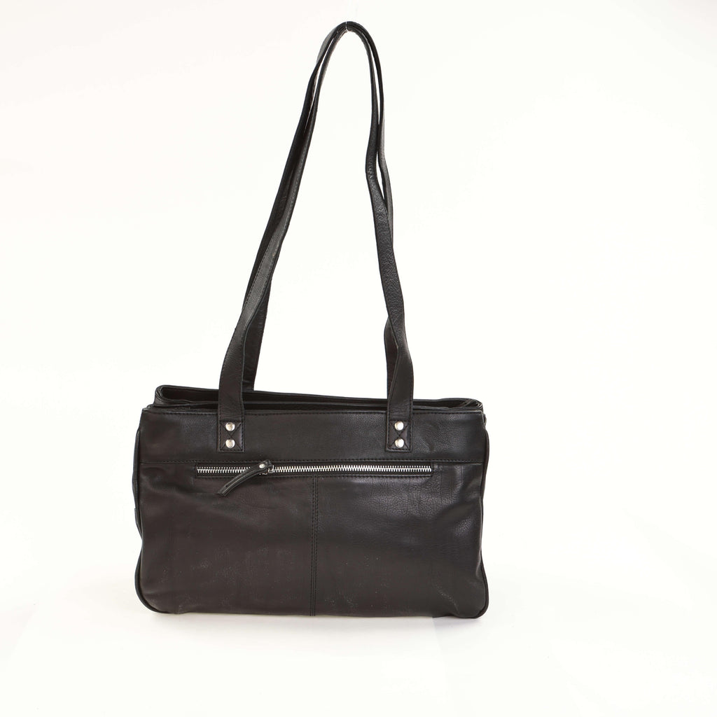 Buy Black 3 Zip Compartment Handbag for women - Leather Bags and