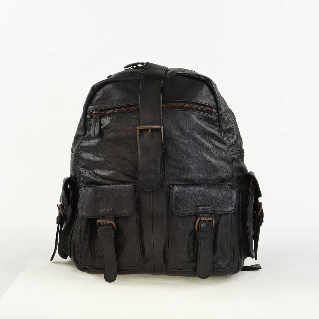 Vintage Urban Leather Backpack