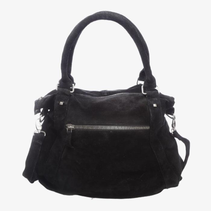 Black Suede Handbag