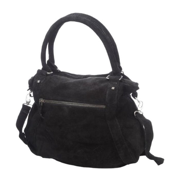 Black Suede Handbag