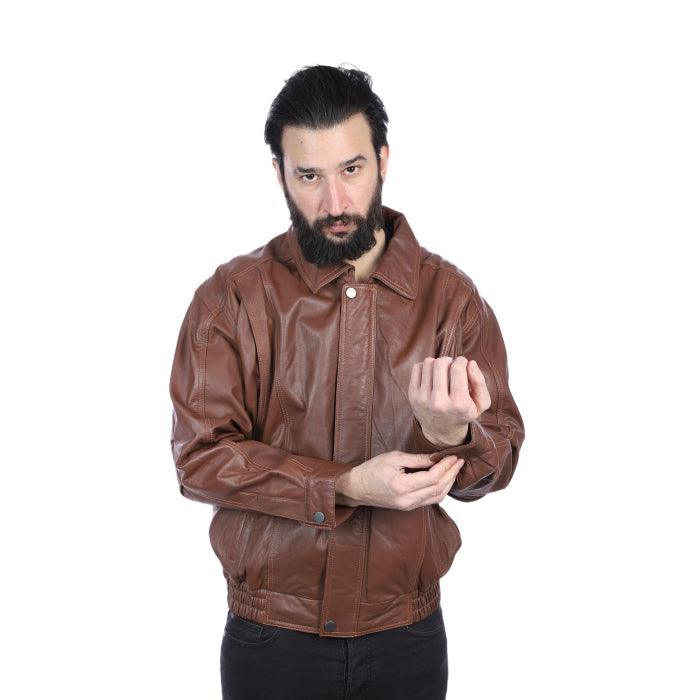 ジャケット・アウター TYPE SHADE G2B BOMBER LEATHER JACKET Shop Bomber Jacket - SKU: 5639-BRWN--2XL - Leather Jackets