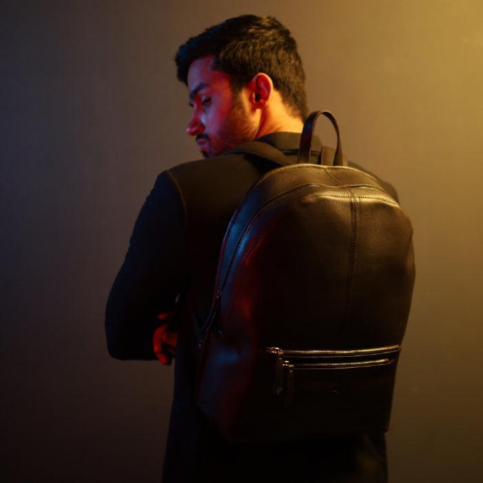 big leather backpack sse Shop Large Leather Backpack - SKU: LBP-3036-TAN