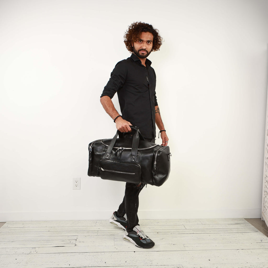 Large Leather Duffle Bag – Family Leather