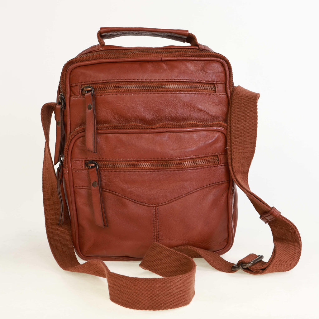 Shop Leather Side Bag - SKU: MLSB-AM7-COGN - Leather Bags and Handbags ...