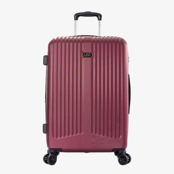 Leo Levante Lightweight Spinner Luggage 3pc. Set - Burgundy