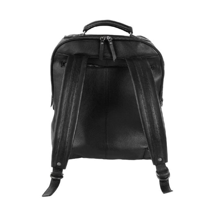 bleecker traveler backpack in mixed leather Shop Traveler's Leather Backpack - SKU: LBP-3229B-BLK