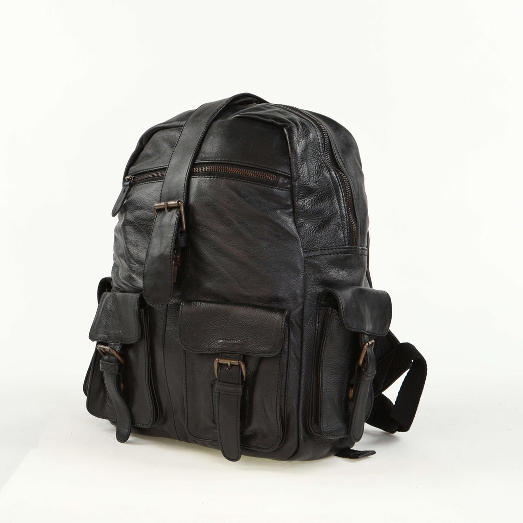 Shop Vintage Urban Leather Backpack - SKU: LBP-LUBP2-BRWN