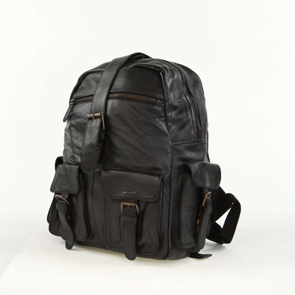 Vintage Urban Leather Backpack