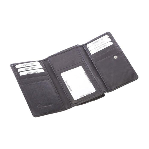 Womens Leather Trifold Wallet